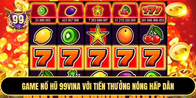Hình ảnh máy đánh bạc (slot game) với jackpot lớn