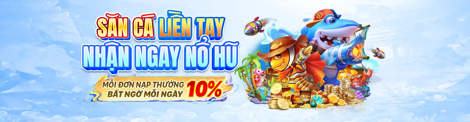 Game bắn cá trên KU App với đồ họa đại dương sống động và kho báu
